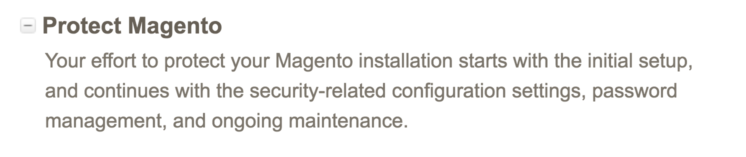 Одна из лучших практик Magento намекает на большую проблему: